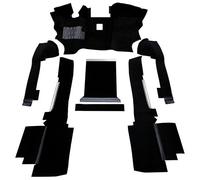 Moquette nylon noire moulée sur mesure pour VW Transporter T25 turbo-Diesel