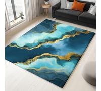 Moquette Polyester Texture Abstraite De La Rivière 120 X 170 Cm - Porte Paillasson D'Entree Interieur Et Extérieur Tapis Multicolore Antidérapant Et Anti-Poussière Tapis D’Entrée Imperméable Lavable