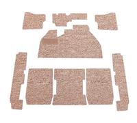 Moquettes beige pour Volkswagen Coccinelle 1200 / 1300 Berline (08/1972-), avec reposes pieds