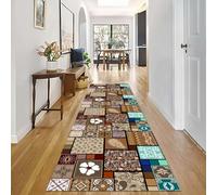 Moquettes Lavables Marron Bleu Rouge Doux Coureur Couloir Moquette Antidérapant 1M 1,5M 2M 2,5M 3M 3,5M 4M 4,5M Tapis Coureurs pour Terrasse Chevet Chambre Couloirs(80 * 700cm)