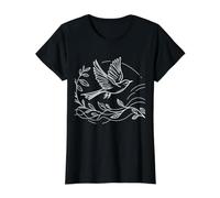 Moqueur Linéaire Observateur d'oiseaux T-Shirt Graphique avec Valeur