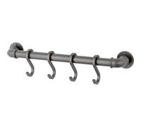 Mora Garden Support mural 49cm avec 4 crochets Gris industriel 400015