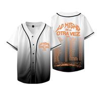 Mora Lo Mismo De La Otra Vez Tour Merch Baseball T-Shirts Femmes Hommes Mode Col V Manches Courtes Tee, Style 4, L