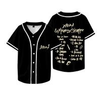Mora Lo Mismo De Siempre Baseball T-Shirts 2025 Tour Merch Femmes Hommes Mode Col V Manches Courtes T-shirt, Style 4, L