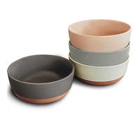 Mora Lot de bols plats en céramique pour soupe, salade, riz, céréales, petit déjeuner, dîner, service, flocons d'avoine, etc. Passe au micro-ondes, au lave-vaisselle et au four - Neutres