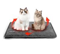 Mora Pets Coussin Auto Chauffant Chat Tapis Chauffant pour Chat Couverture Chauffant Tapis Thermique sans électricité pour Chat et Chiens Lavable 76 x 52 cm