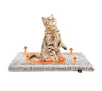 Mora Pets Tapis Chauffant Chat Auto Chauffant 56 x 43 cm Gris Clair | Tapis auto chauffant pour chat, retient la chaleur corporelle, réversible, doux, idéal pour chatons et petits chiens