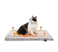Mora Pets Tapis Chauffant Chat Auto Chauffant 70 x 47 cm Gris Clair | Tapis thermique pour chat, chaleur sans électricité, coussin réversible, doux pour grands chats et petits chiens