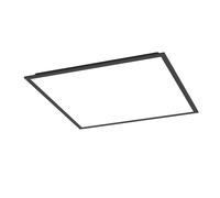 Eglo Panneau LED connect.z Moradillo-Z 60x60 cm, plafonnier ZigBee, mat, contrôle app et vocal Alexa, blanc chaud-froid, RGB, dimmable, lampe plafond noire