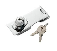 moraillon à clé, Lot de 2 cadenas à moraillon clé,5 4 pouces avec clés(4in)