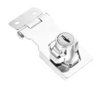 moraillon à clé, Lot de 2 moraillons à clé for cadenas porte, en alliage zinc et fer, dimensions : 8-9,5 x 3, 0,15 cm(9.5X3.2X0.15CM)