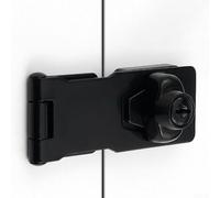 Moraillon de verrouillage et agrafe de 7,6 cm avec clés pour la maison et le garage en alliage de zinc et deux méthodes d'installation pour un montage flexible