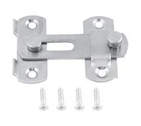 Moraillon en Acier Inoxydable Serrure de Porte Serrure Loquet de Porte Serrure Porte Coulissante Double Charnière Moraillon de Sécurité pour Armoire de Fenêtre Accessoires de Cabine D'essayage