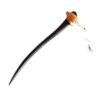 Morain Accessoire à cheveux en bois pour femme - Style décontracté - Pour fête, bureau, pêche, chat - Thème culturel