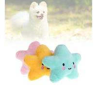 Morain Amusant Chien Interatif Forme Étoile Squeaky pour Chat Teaser Peluche Souple pour Chiot Chiot