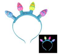 Morain Bandeau de Pâques 2024 avec couronne lumineuse à DEL pour festival de musique - Coiffe décorative pour fêtes de fin d'année