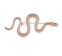 Morain Broche en métal en forme de serpent punk qui ne se décolore pas pour un usage quotidien et un festival événement formel pour homme et femme, Dimension Approx. 7x3cm/2.76x1.18inch, Métal