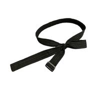 Morain Ceinture en coton pour femme, ceinture bouffante en ruban pour doudoune, doudoune, taille fine, tunique, ceinture, noir mat, Belt length 170 cm Belt width 5 cm