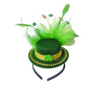 Morain Chapeau bibi vert pour la Saint-Patrick irlandais avec bandeau vert