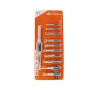 Morain Ensemble de tarauds et filières en acier durable - 11 clés ergonomiques pour une prise en main confortable - Réparation de tâches de travail