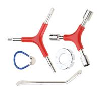 Morain Ensemble d'outils de réparation pour rayons de vélo, compteur de tension, outil de réparation pour vélo, clignotants, tensiomètre, clé à rayons de roue