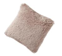 Morain Housse de coussin lavable en fausse peluche réversible avec fermeture éclair multicolore pour chambre à coucher, canapé, taie d'oreiller luxueuse en peluche