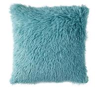 Morain Housse de coussin lavable en fausse peluche réversible avec fermeture éclair multicolore pour chambre à coucher, canapé, taie d'oreiller luxueuse en peluche