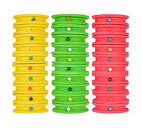 Morain Lot de 10 bobines de fil de pêche pour étui de pêche à la mouche - Bobines en mousse - Accessoires de rangement pour bas de ligne de pêche