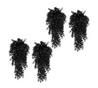 Morain Lot de 4 décorations d'Halloween inversées pour sapin de Noël - Décorations hantées - Noir