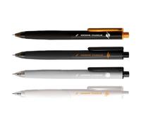 Morain Lot de 4 stylos à encre gel rétractables pour écrire, journal, encre noire à séchage rapide, pointe de 0,5 mm, fournitures scolaires de bureau
