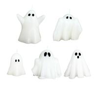 Morain Lot de 5 cires hantées mystérieuses - Sans danger pour la flamme - Accessoires parfumés pour festival, événement - Forme fantôme - Décoration d'intérieur