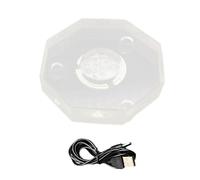 Morain Plateforme lumineuse à LED offrant une couleur dynamique pour une présentation améliorée des artefacts et une création d'ambiances - Vitrine de bijoux alimentée par USB, taille unique, Comme
