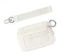Morain Sac banane court résistant à l'eau avec fenêtre transparente Porte-cartes, sac de ceinture de course à pied, support de téléphone, beige, 9.36x8.2878in, Sacs de ceinture
