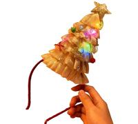 Morain Serre-tête lumineux de Noël avec pince à cheveux à piles pour femmes et filles