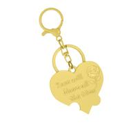 Morain Support léger en forme de lettre - Matériaux en alliage - Tendance - Transport quotidien - Bagues essentielles en forme de cœur - Bijoux en alliage faciles à utiliser, jaune, taille unique