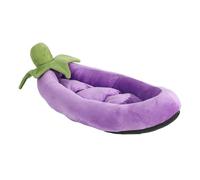 Morain Tapis de couchage semi-fermé pour chats et chiens de petite taille - Motif feuilles - Confortable et doux