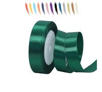 MORAINJAY 20mm Vert Foncé Clair Ruban Satin,2cm Ruban Rouleau pour Emballage Cadeaux,23 Mètres Satin Ribbon Roll pour Bouquets,Ballon,Couture,Nœuds,Gâteau,Décoration de Mariage/Anniversaire/Noël/Fête