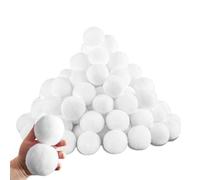 MORAINJAY 30 Pièces Boules de Neige Artificielle,7CM Noël Boules de Neige Blanches pour Bataille de Boules de Neige en Intérieur,Balles en Peluche Douce,Ornements Arbre de Noël