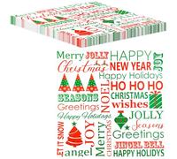 MORAINJAY Lot de 100 feuilles de papier sulfurisé de Noël, feuilles de papier de soie de Noël, frites alimentaires, bonbons, biscuits, papier de cuisson étanche pour hamburgers, sandwichs, aliments