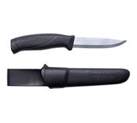 MORAKNIV Companion noit Couteau fixe Mixte Adulte, Manche Caoutchouc Noir