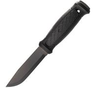 Mora Garberg Black Carbon couteau de bushcraft, gaine en cuir