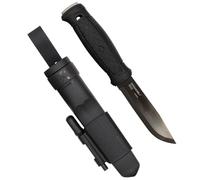 Mora Garberg Black Carbon couteau de bushcraft 13915 avec étui en polymère et kit de survie