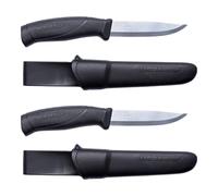 Morakniv Outil de Coupe Mora Companion S avec Étui - Lot de 2 - Acier Inoxydable - 2,5 mm - Usage Utilitaire - Fabriqué en Suède