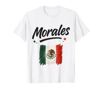 Morales Drapeau Mexicain Espagnol Date de Naissance Nom T-Shirt