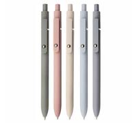 Morandi Lot de 5 stylos à bille à encre gel 0,5 mm Pointe fine Rétractable pour journal intime