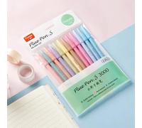 Morandi-Stylos À Pointe En Feutre Pour Document,0.38mm Plus,Stylo Pour Mettre En Évidence La Journalisation,Licence,Dessin,Coloriage,Couleurs,Marqueur D'art,Ensemble De 12 Pièc - Type 12 Color Sets #A