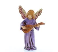 Moranduzzo Ange avec Guitare pour Crèche de 11 Cm Échelle 1:16 - Figurines de Crèche Indestructibles - Style 700', Peinture Finition à la Main, Produit Officiel, Fabriqué en Italie, Sculpteur M. Landi