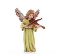 Moranduzzo Ange avec Violon pour Crèche de 11 cm - Standard 11 - Échelle 1:20 - Figurine Indestructible, Peinte à la Main, Produit Officiel, Sculpteur M. Landi