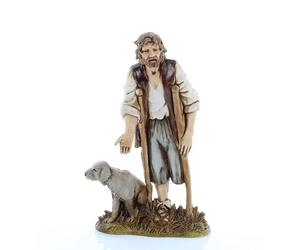 Moranduzzo Berger Boiteux pour Crèche de 12 Cm Échelle 1:15 - Figurines de Crèche Indestructibles - Style 700', Peinture Finition à la Main, Produit Officiel, Fabriqué en Italie, Sculpteur M. Landi