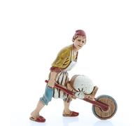 Moranduzzo Boulanger pour Crèche de 10 Cm Échelle 1:20 - Figurines de Crèche Indestructibles - Style 700', Peinture Finition à la Main, Produit Officiel, Fabriqué en Italie, Sculpteur M. Landi